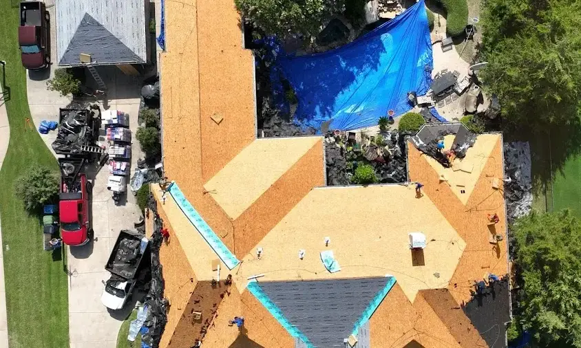 Professional Roof Repair being performed in City of Orange